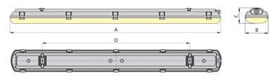 Размеры YH LED